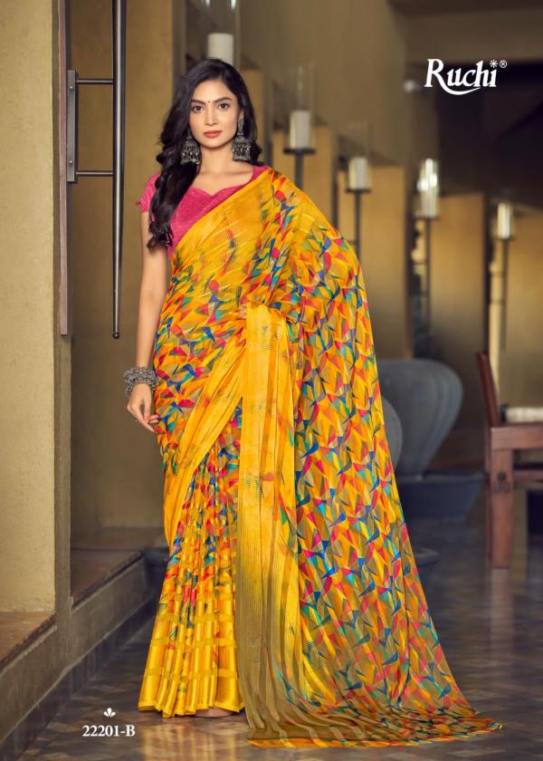 Ruchi Vartika Silk 2nd Casual Wear Satin Silk Saree Collection